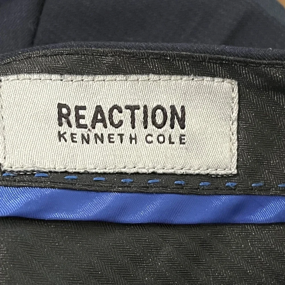 Kenneth Cole Reaction Techni-Cole Blazer Suit Coat Size 42R Black Polyester